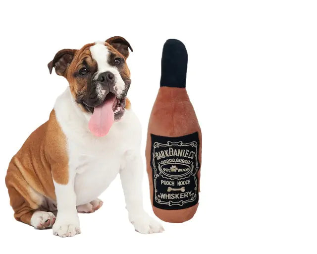 Juego de cachorros en barril de bourbon