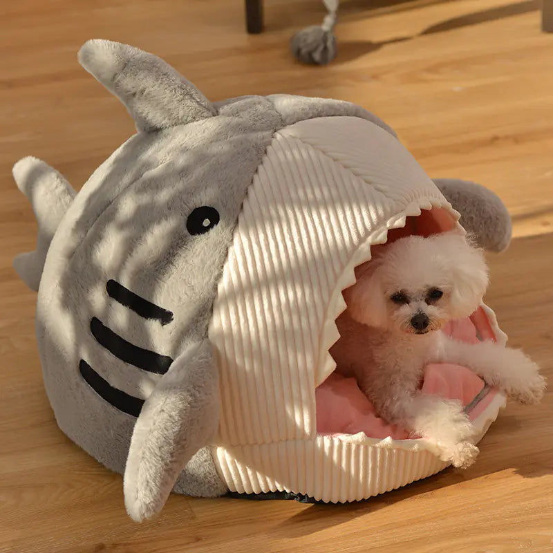 Grey Shark Cozy Pet Haven