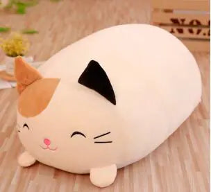 Cute Plush Cat Doll and Cotton Pillow for Girls