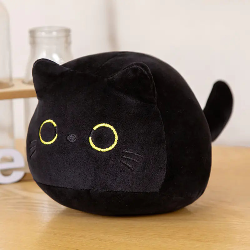 Adorable Cartoon Cat Plush Pillow