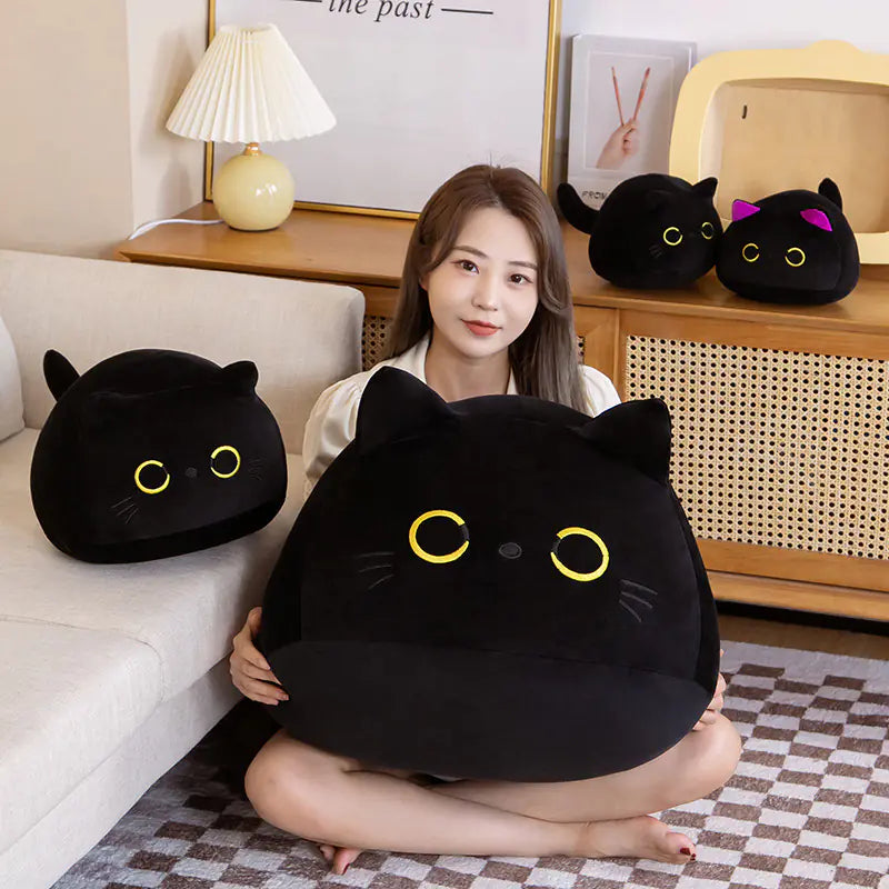 Adorable Cartoon Cat Plush Pillow