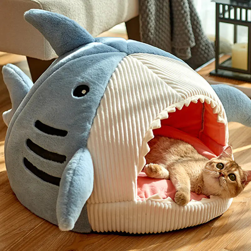 Grey Shark Cozy Pet Haven