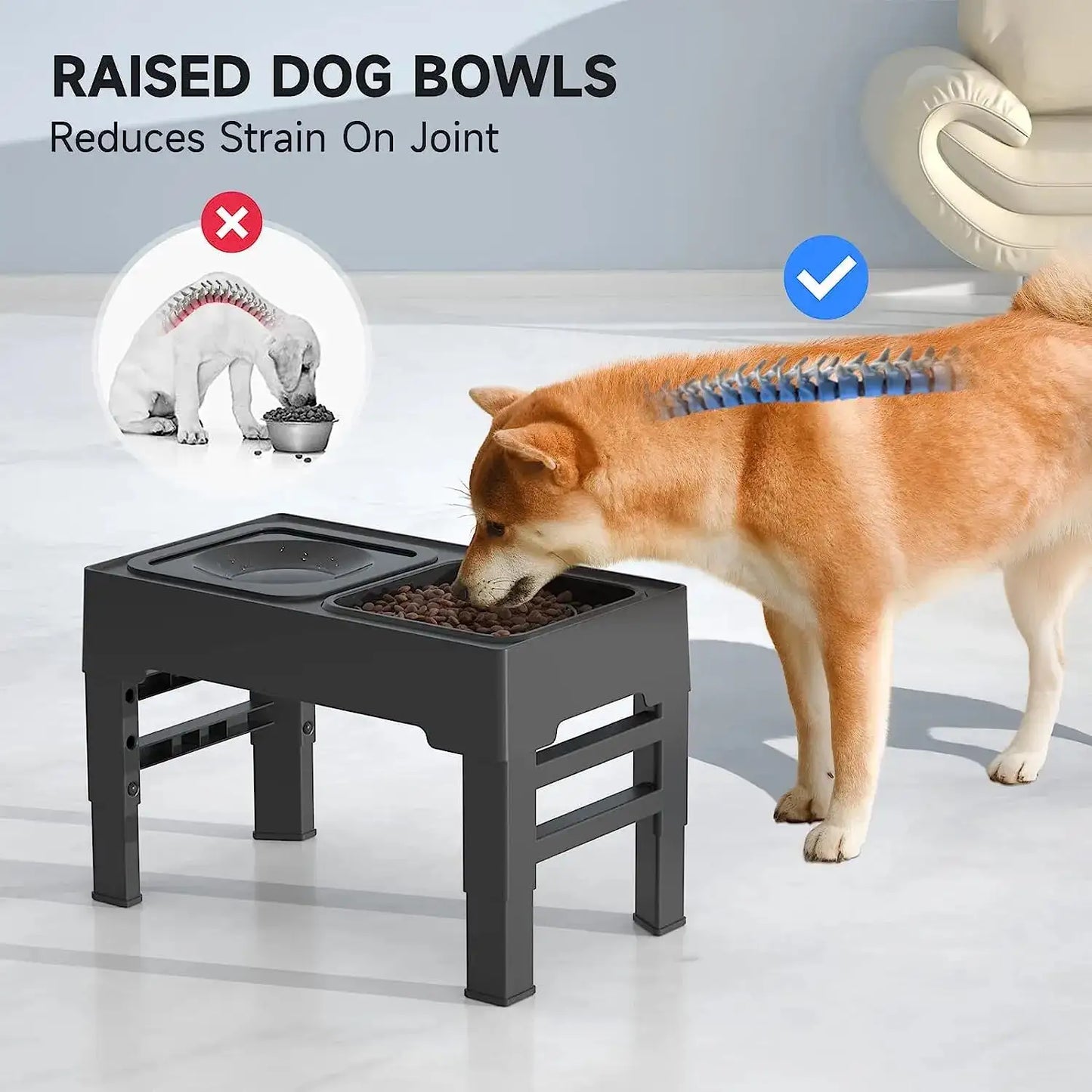 FlexiHeight Pet Bowl Set