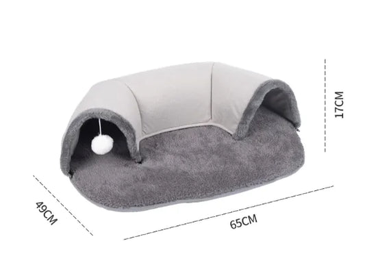 Plush Cat Tunnel for Autumn & Winter