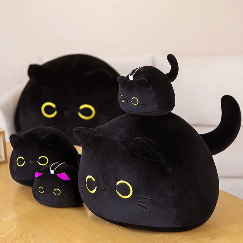 Adorable Cartoon Cat Plush Pillow