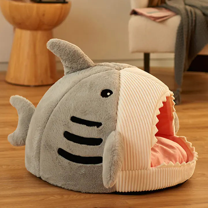 Grey Shark Cozy Pet Haven