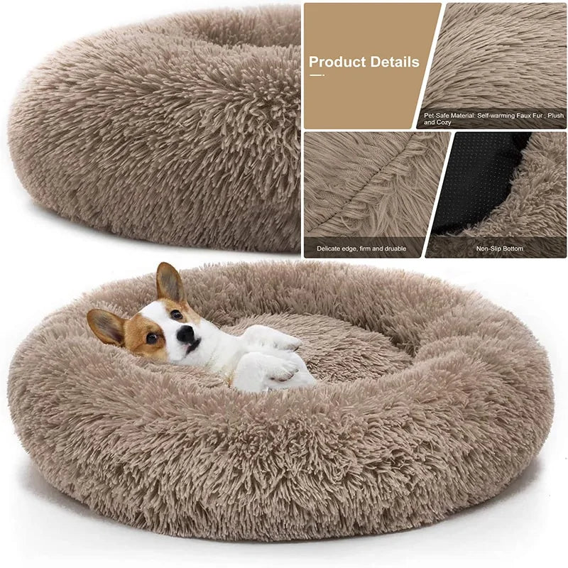 Cozy Donut Dog Bed