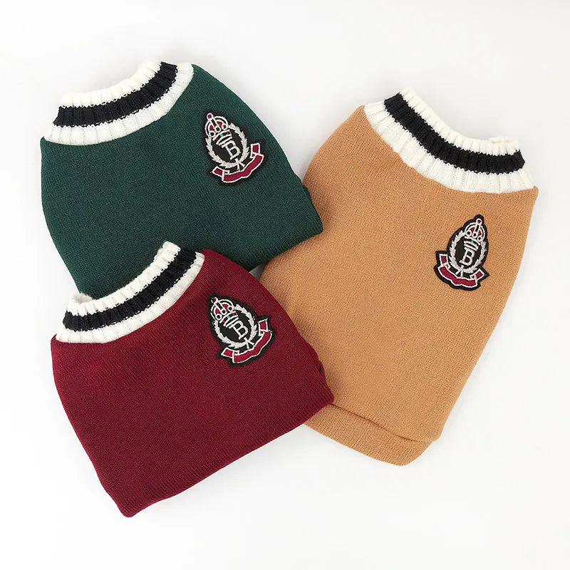 Academic Knit Pet Vest